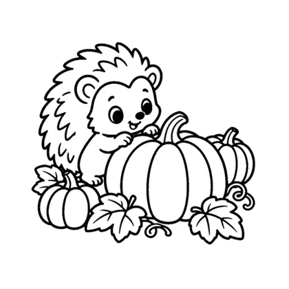 Lantern Lane Hedgehogs, coloring page 6 of 40